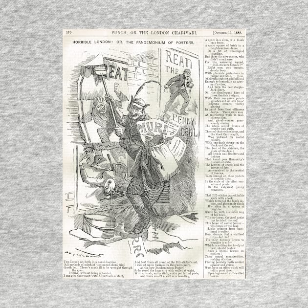 Jack the Ripper Punch Cartoon The pandemonium of posters  1888 by artfromthepast